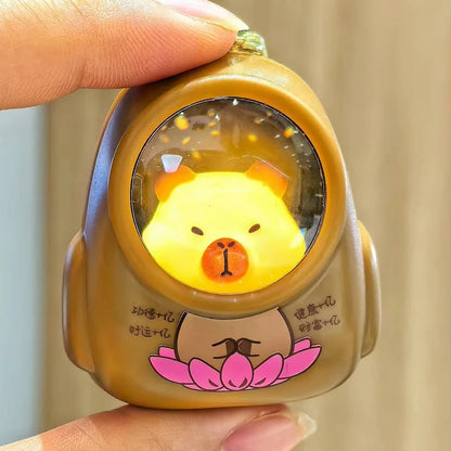 Capybara Luminous Capsule Keychain