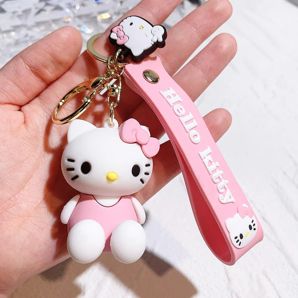 Cute Cartoon Kitty Keychain
