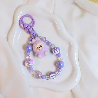 Cute Cartoon Labubu Doll Keychain