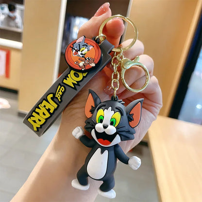 Classic Cat & Mouse Duo Keychains