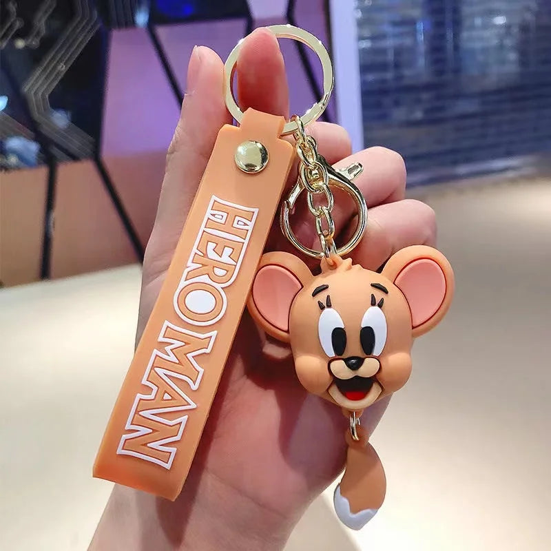 Classic Cat & Mouse Duo Keychains