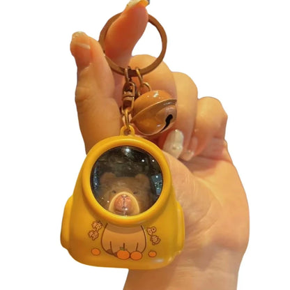Capybara Luminous Capsule Keychain