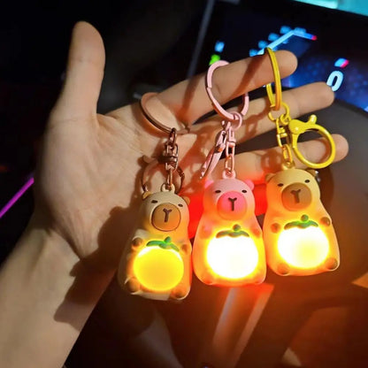 Capybara LED Light Keychain