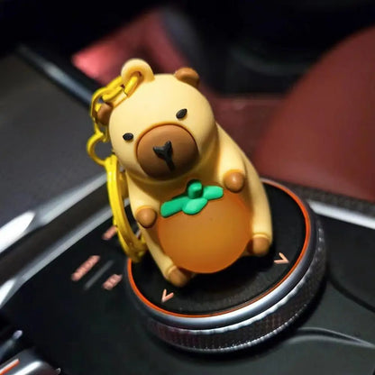 Capybara LED Light Keychain