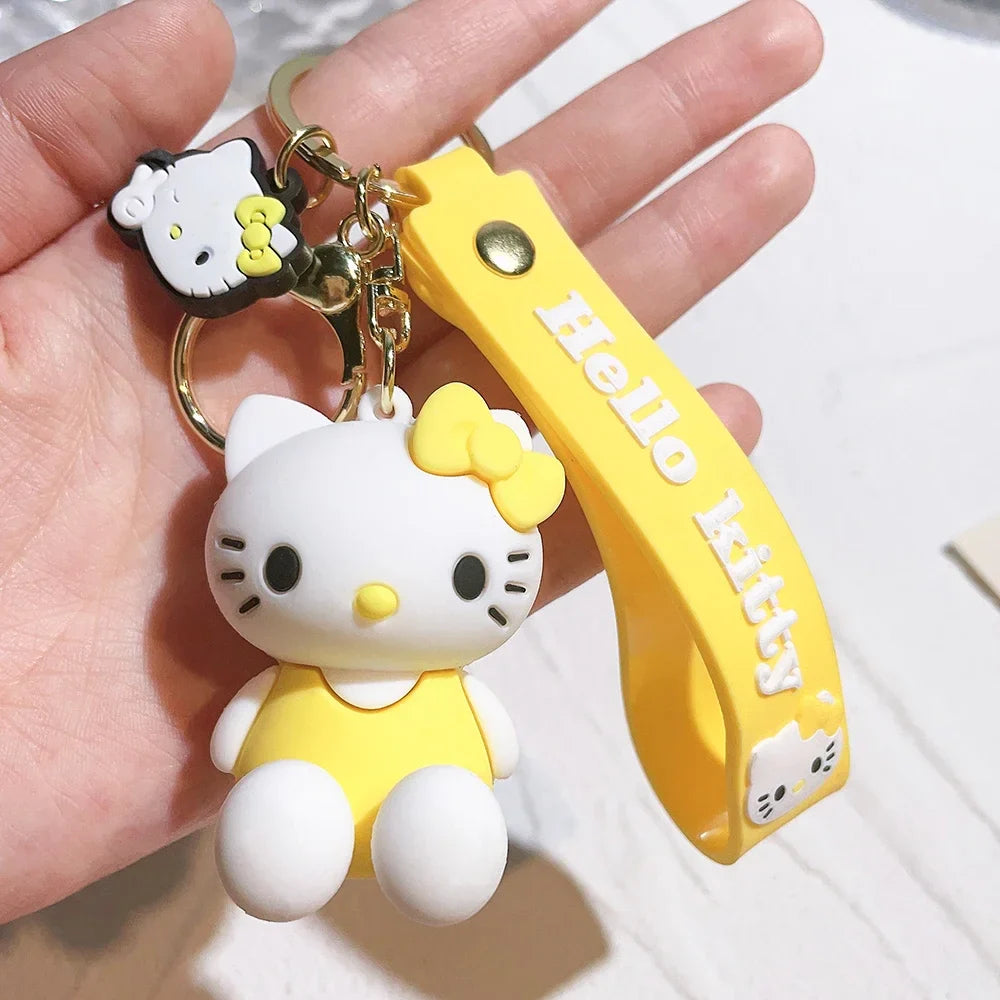 Cute Cartoon Kitty Keychain