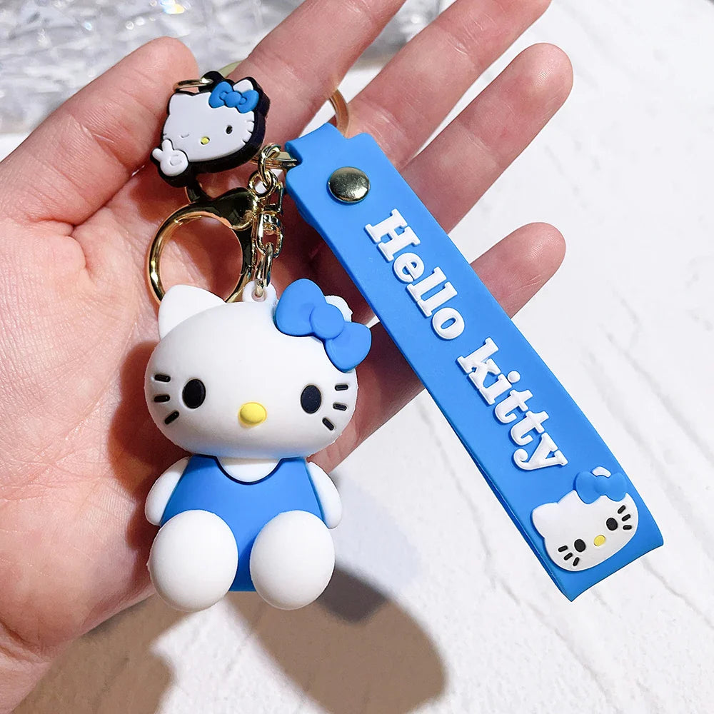 Cute Cartoon Kitty Keychain