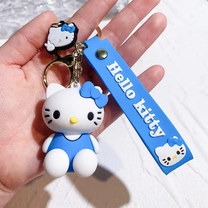 Cute Cartoon Kitty Keychain