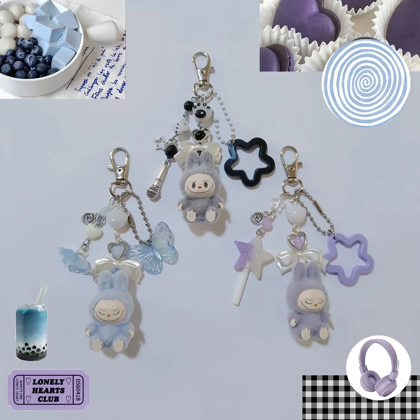 Cute Labubu Kawaii Keychain