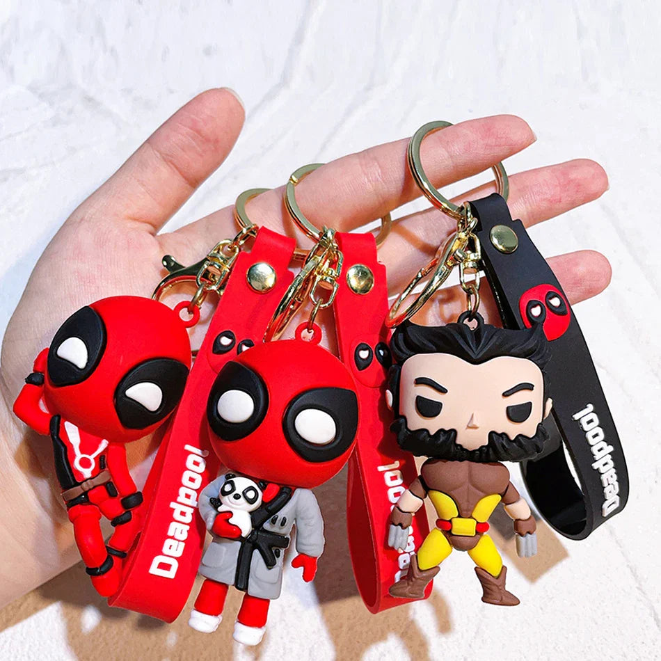 Masked Antihero & Savage Hero Keychain Duo