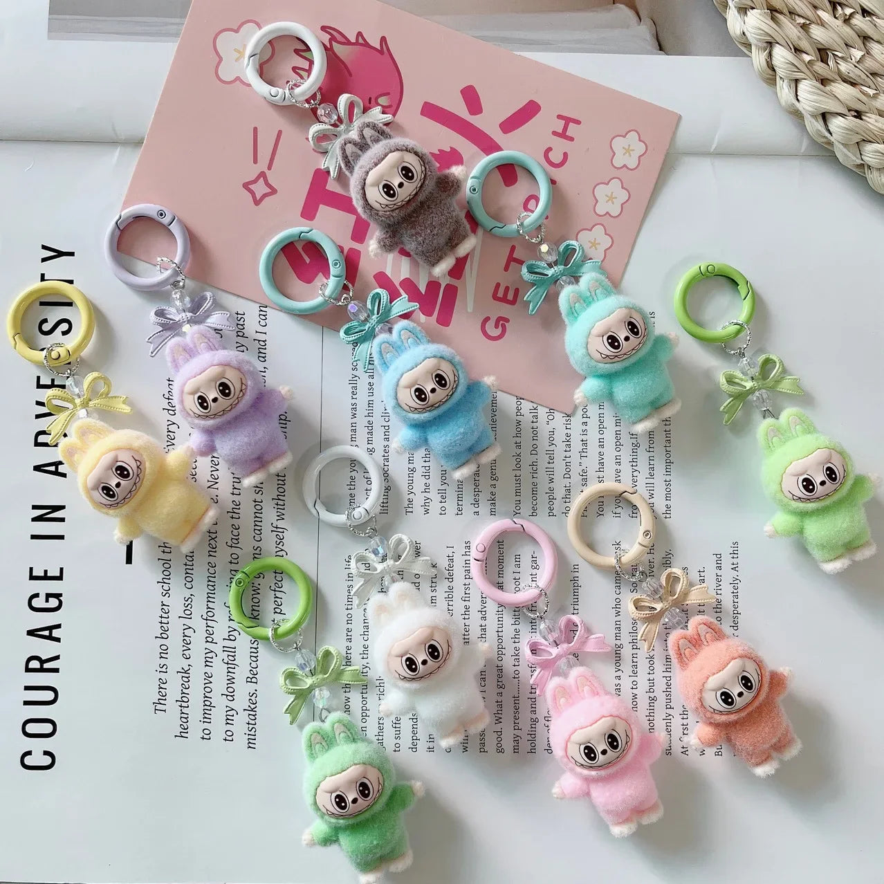 Cute Labubu Keychain Set