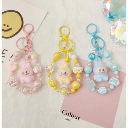 Cute Cartoon Labubu Doll Keychain
