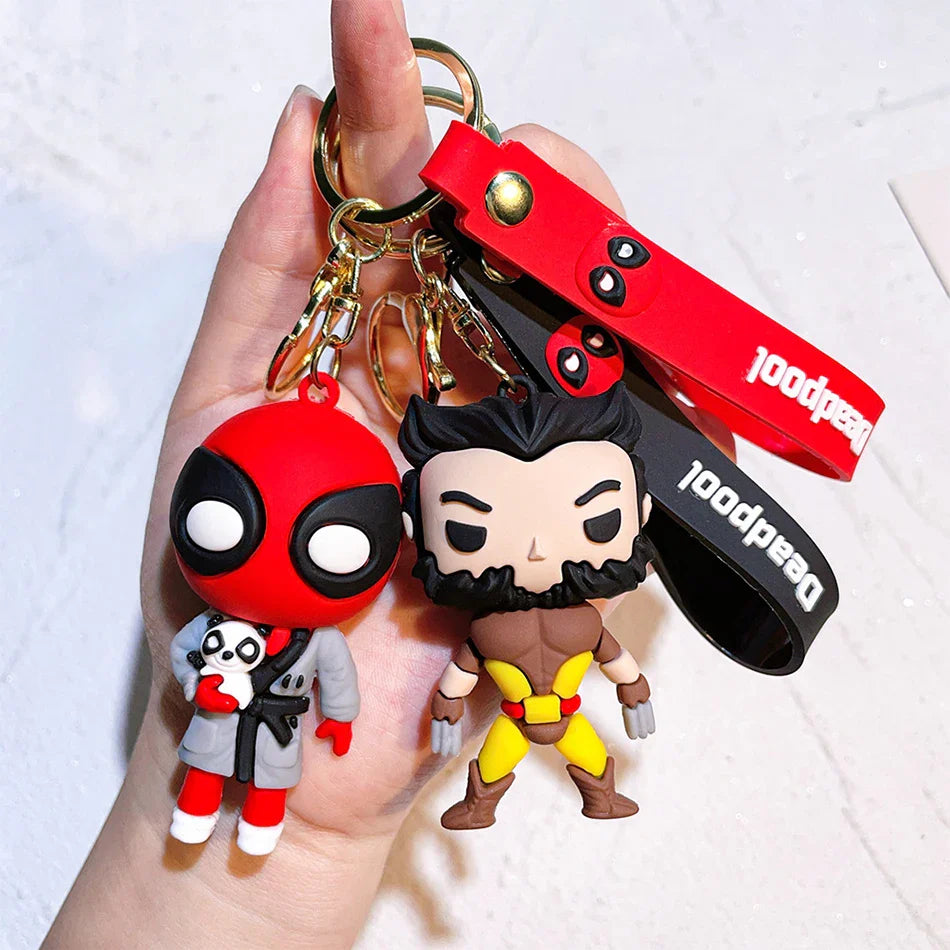 Masked Antihero & Savage Hero Keychain Duo