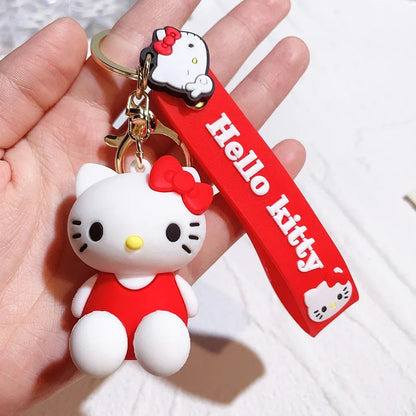 Cute Cartoon Kitty Keychain