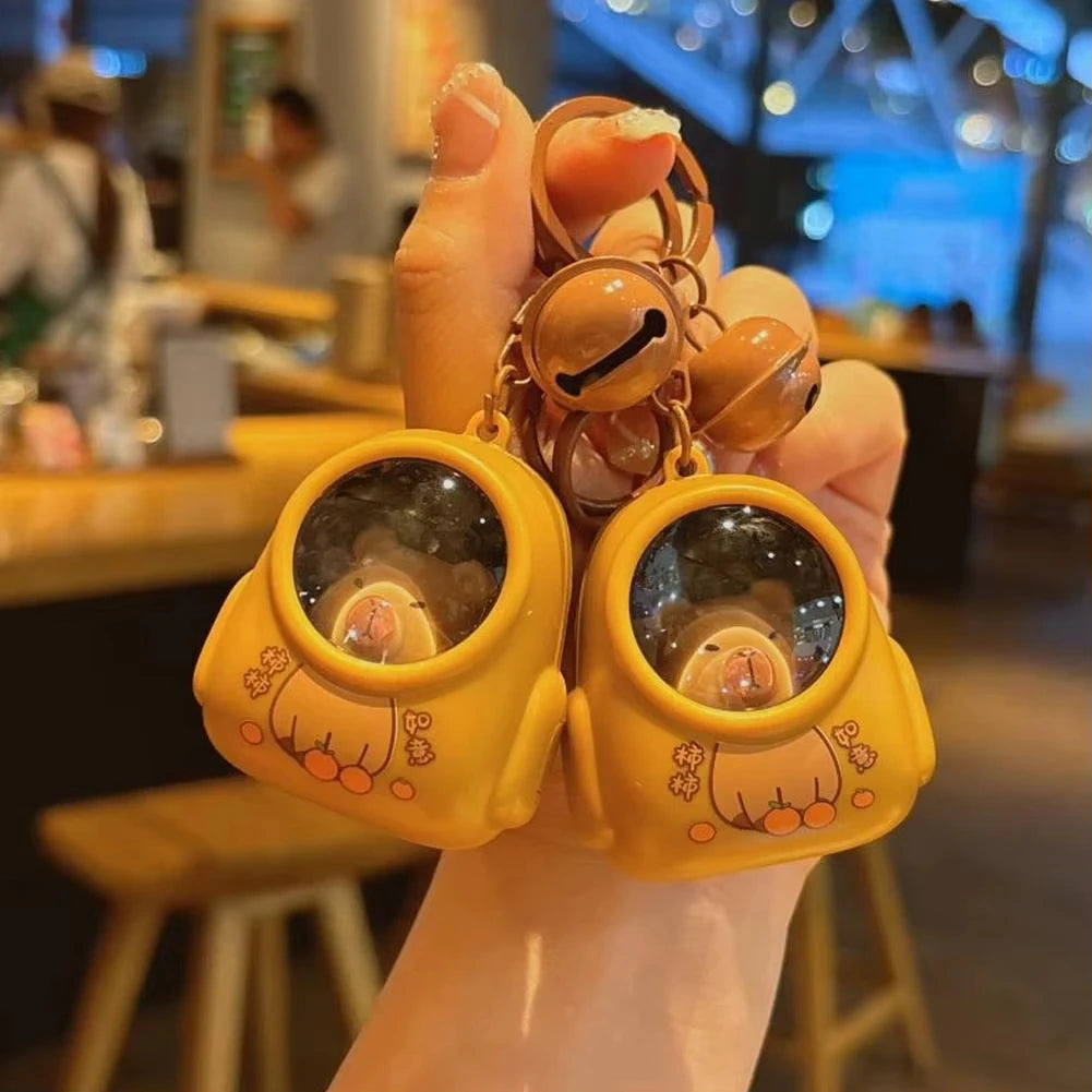 Capybara Luminous Capsule Keychain