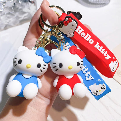 Cute Cartoon Kitty Keychain