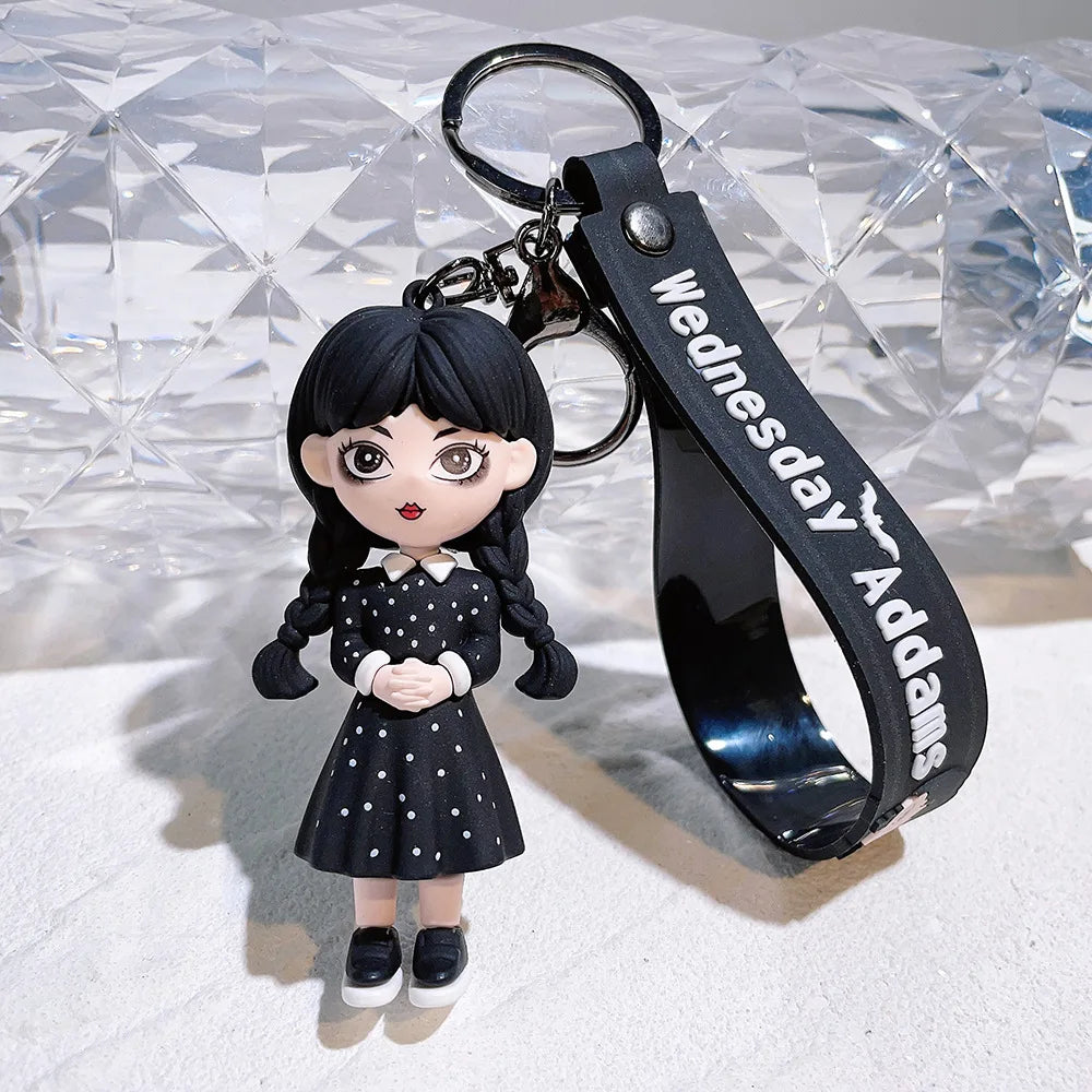 Wednesday  Keychain – Gothic & Timeless Style