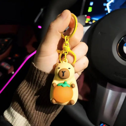 Capybara LED Light Keychain