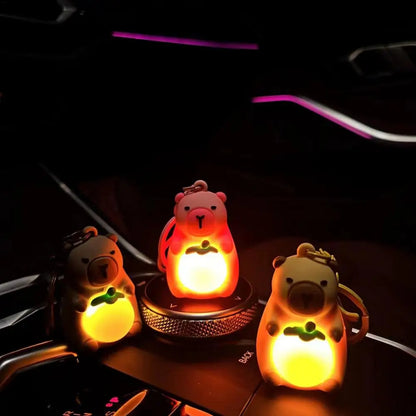 Capybara LED Light Keychain