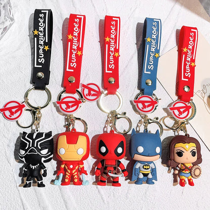 Superhero Silicone Keychains