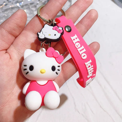 Cute Cartoon Kitty Keychain