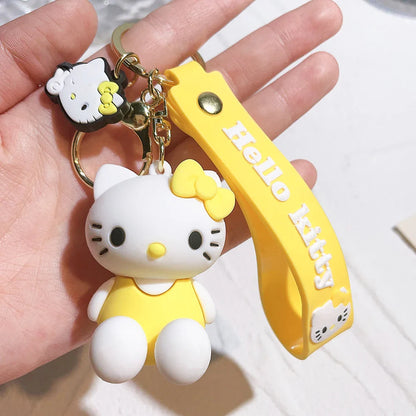 Cute Cartoon Kitty Keychain