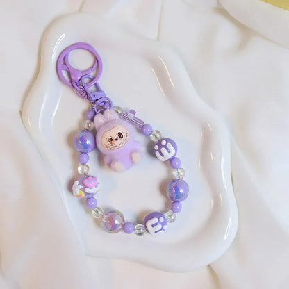 Cute Cartoon Labubu Doll Keychain