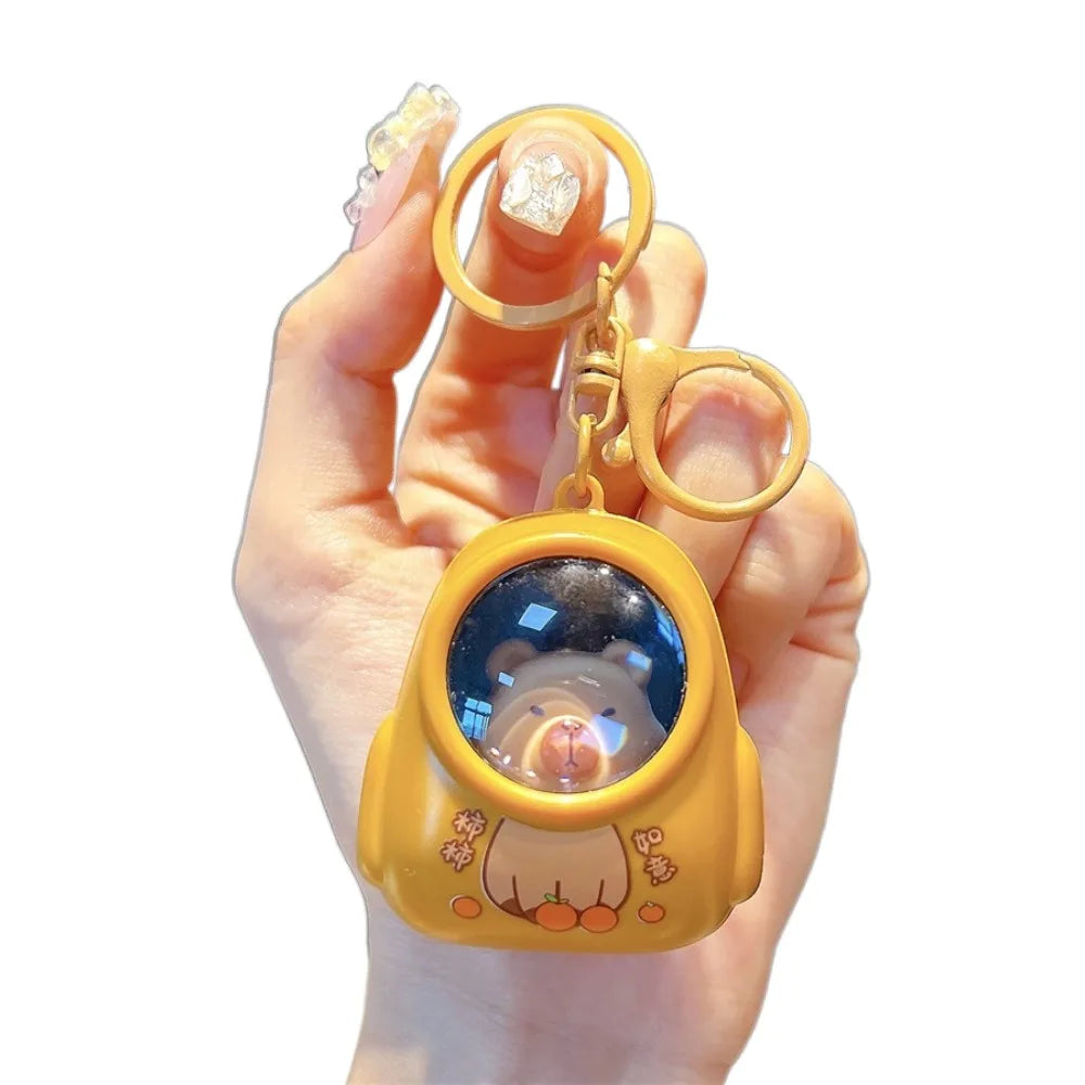 Capybara Luminous Capsule Keychain