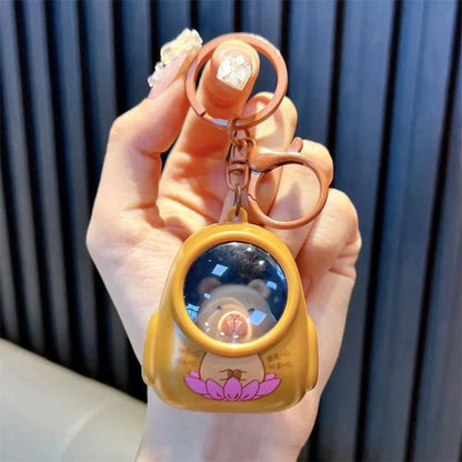 Capybara Luminous Capsule Keychain