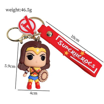 Superhero Silicone Keychains