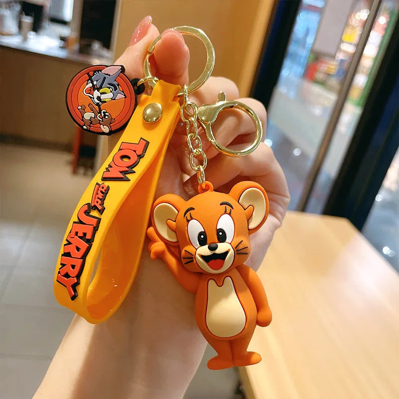 Classic Cat & Mouse Duo Keychains