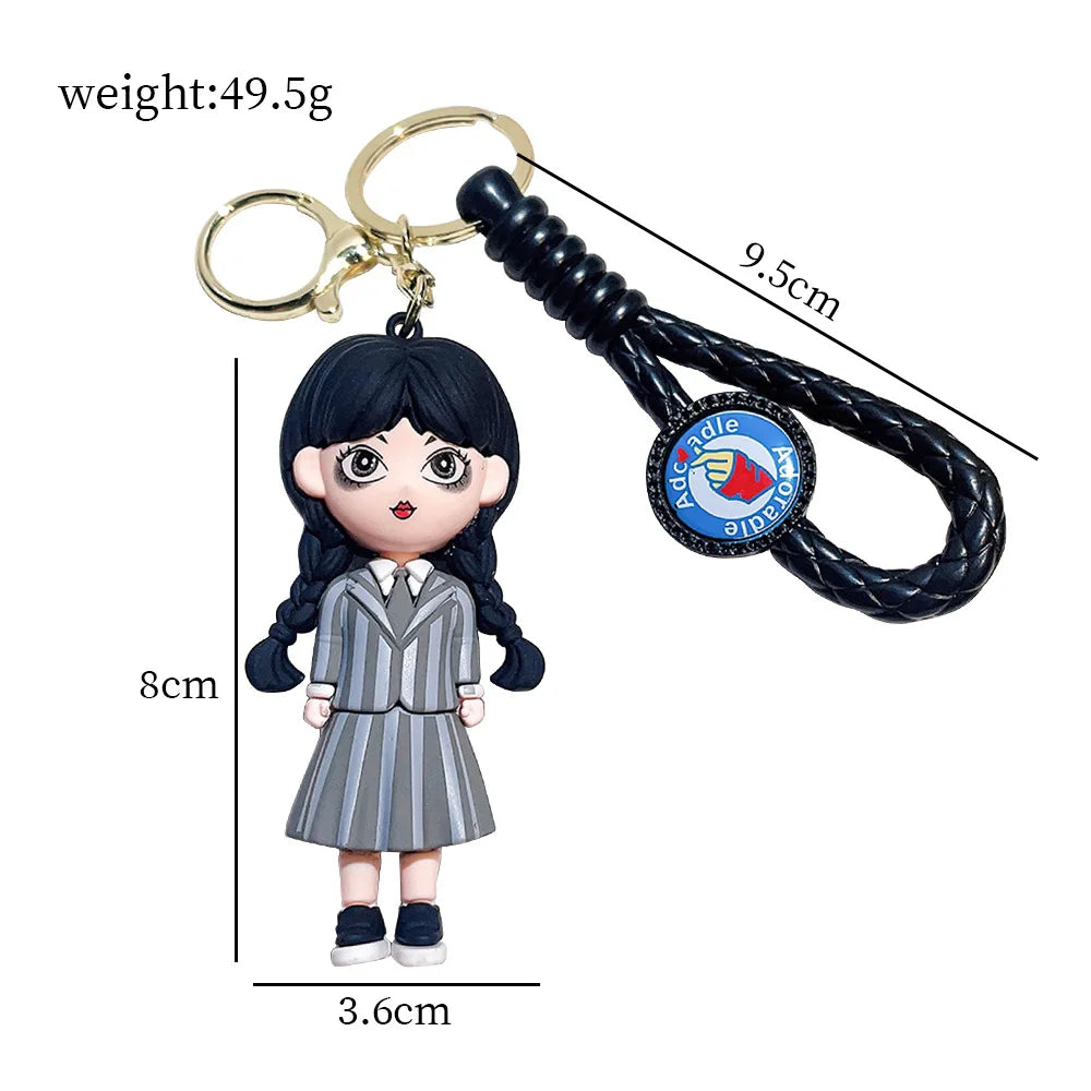Wednesday  Keychain – Gothic & Timeless Style