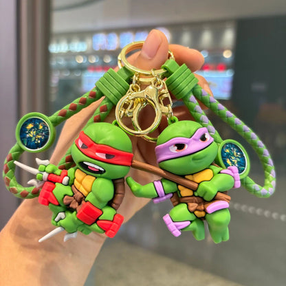 TMNT Turtle Warriors Keychains