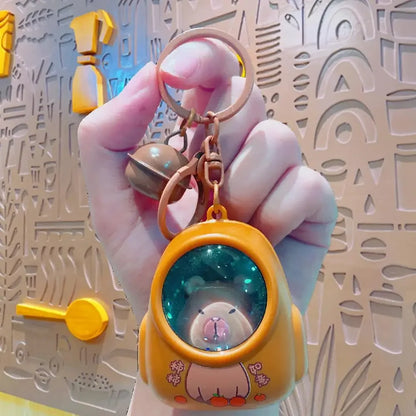 Capybara Luminous Capsule Keychain