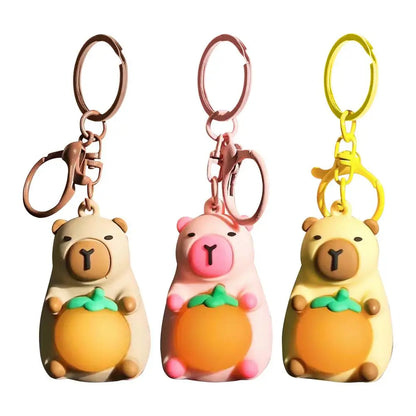 Capybara LED Light Keychain