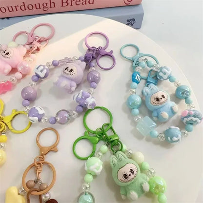 Cute Cartoon Labubu Doll Keychain