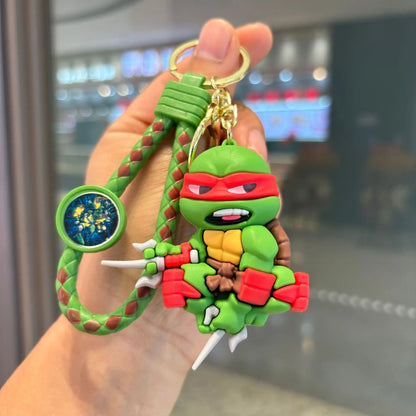 TMNT Turtle Warriors Keychains