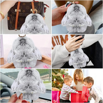 Fluffy Bunny Keychain