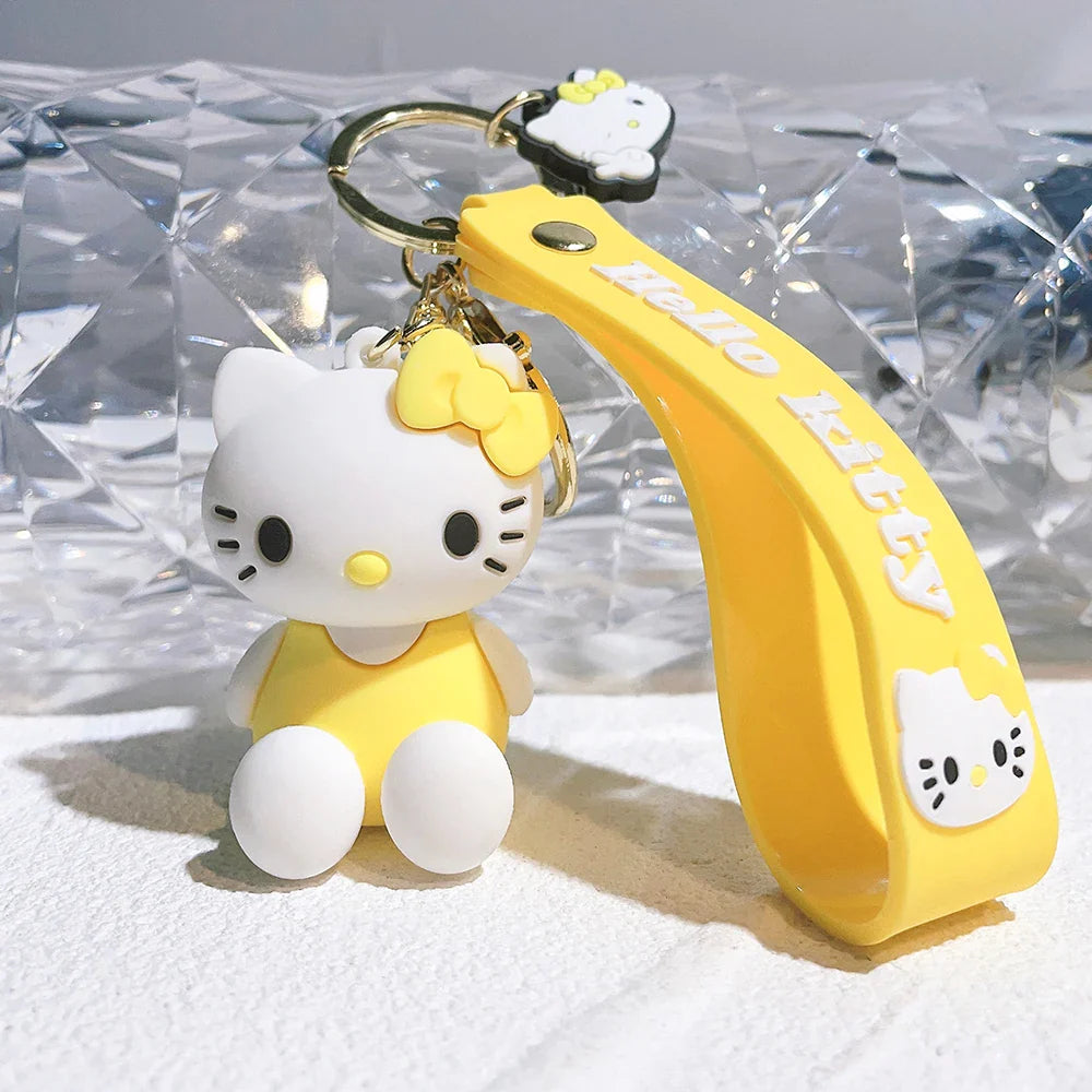 Cute Cartoon Kitty Keychain