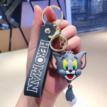 Classic Cat & Mouse Duo Keychains