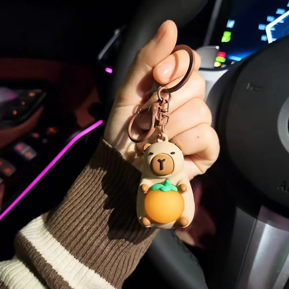 Capybara LED Light Keychain