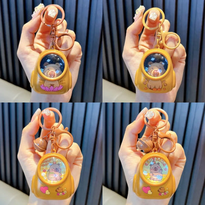 Capybara Luminous Capsule Keychain