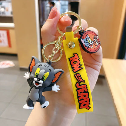 Classic Cat & Mouse Duo Keychains
