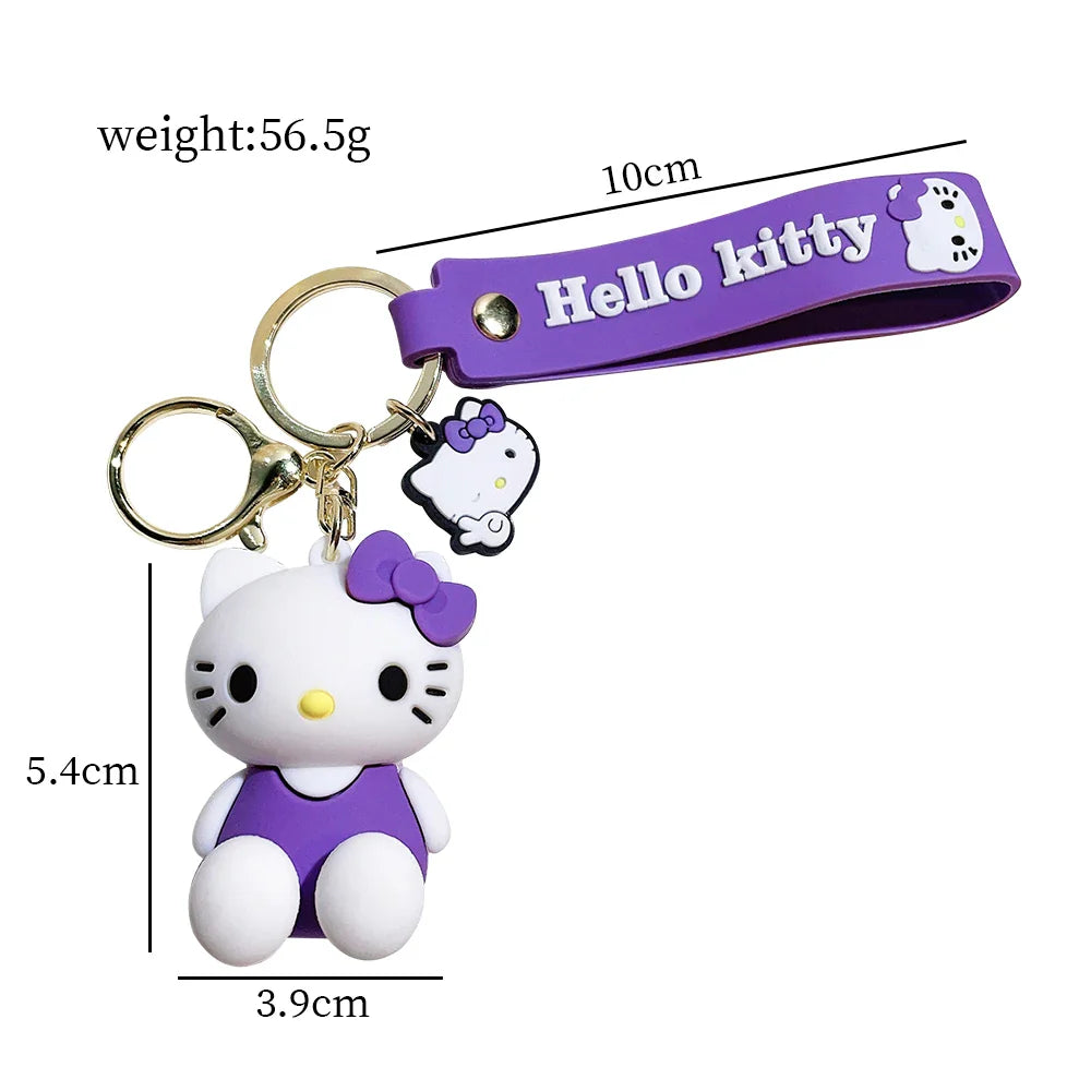 Cute Cartoon Kitty Keychain