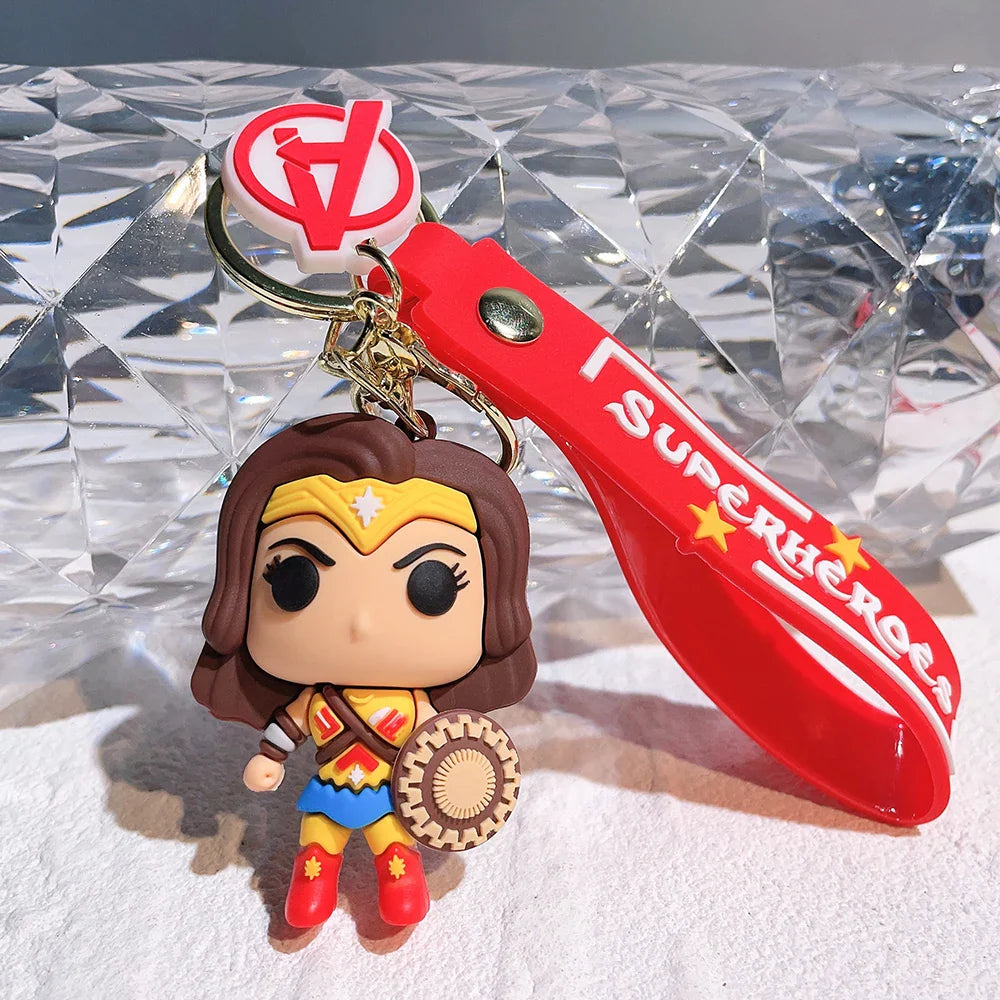 Superhero Silicone Keychains