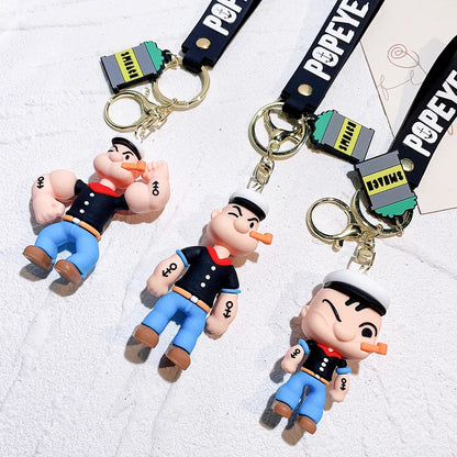 Spinach-Powered Sailor Keychain