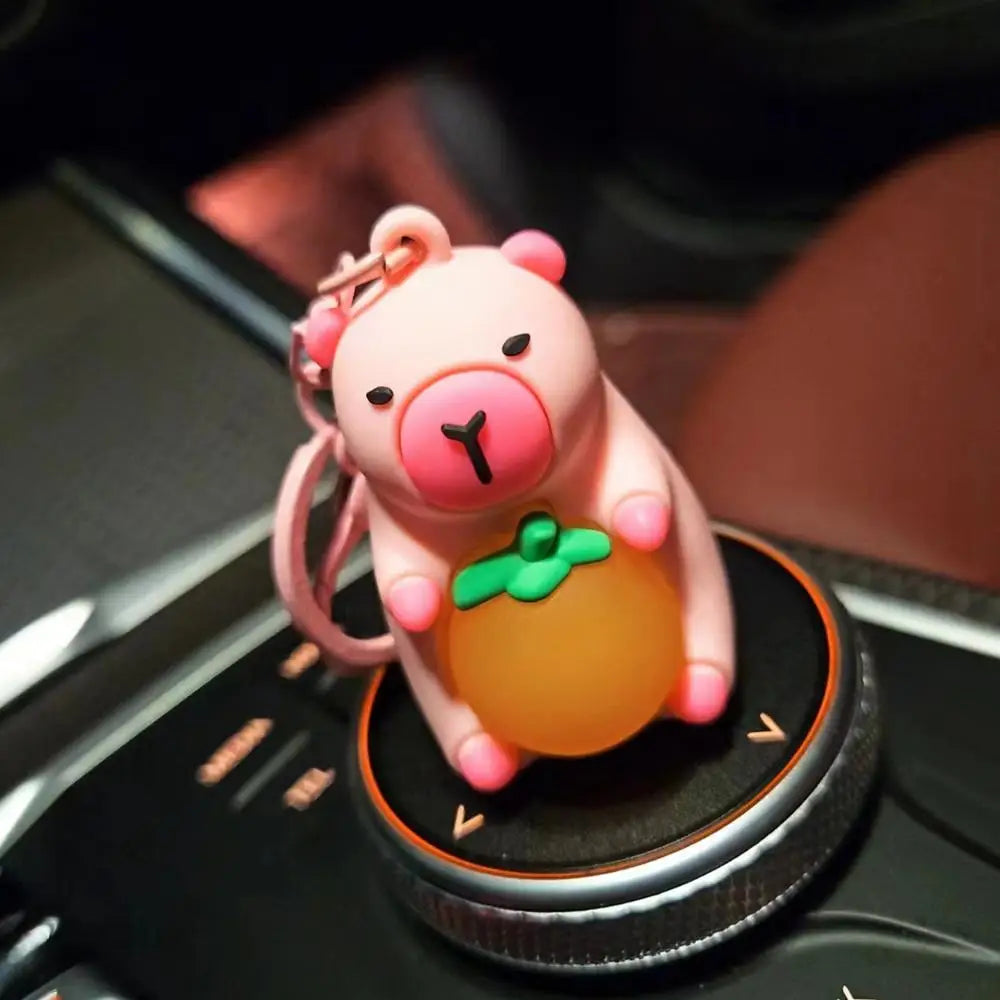 Capybara LED Light Keychain